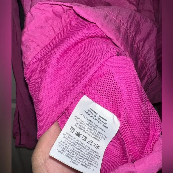 Nike Women's Pink Windbreaker Jacket Size L - Picture 6 of 6